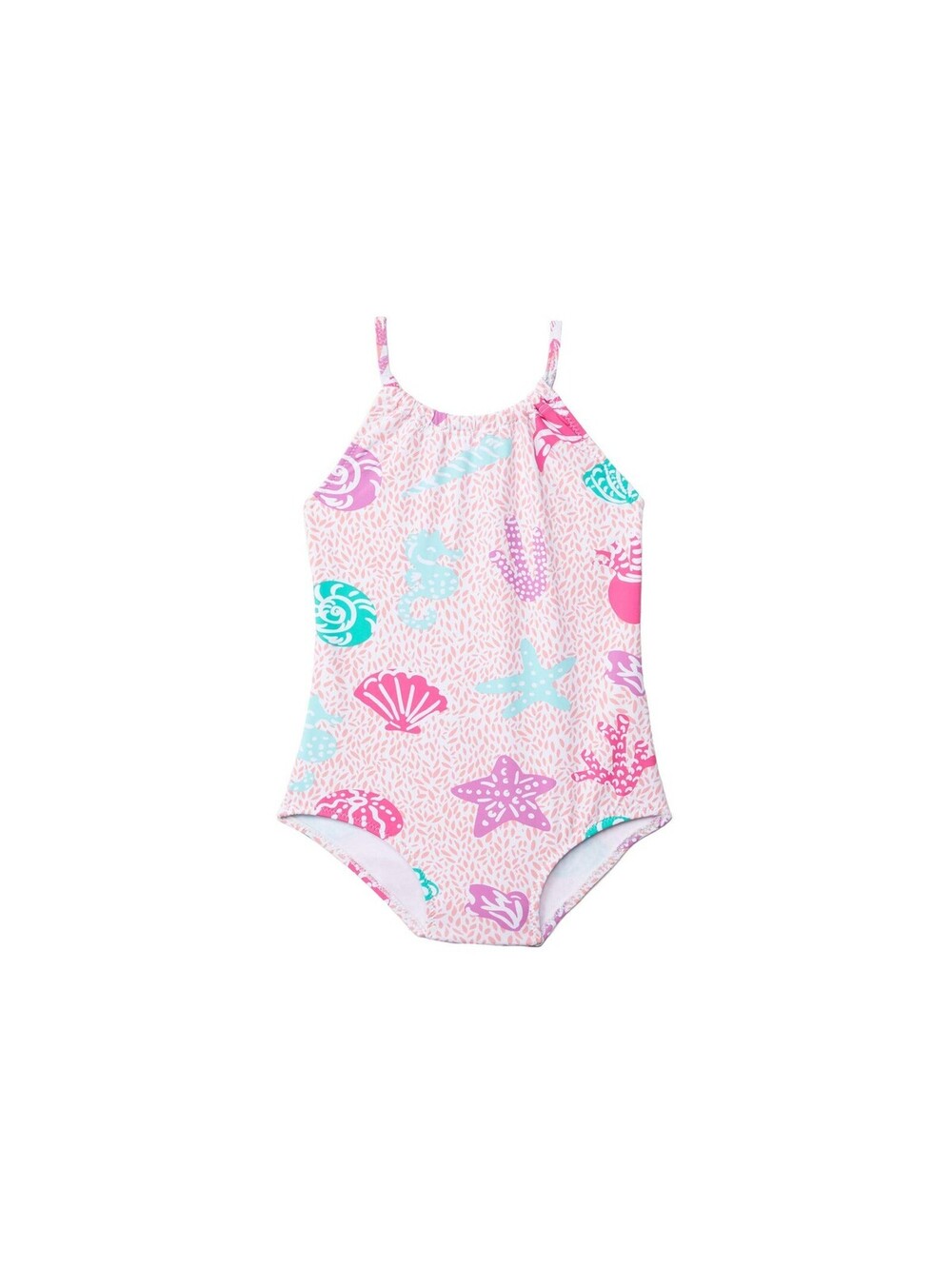 Hatley Girl's Swimsuit, Abstract Sea Life, 4 Years